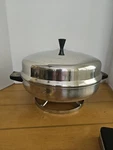 Farberware 12" Buffet Server Electric Fry Pan Model 335-A Stainless Vtg Works. Fixed Price $25.00.