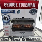 George Foreman 5-SERVING Submersible Grill With Black Plates GRECV075BX. Fixed Price $75.99.