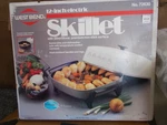 Nos 1989 West Bend 12" Electric Skillet #72630 Immersible & Dishwasher Safe. Fixed Price $59.95.