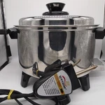 Lifetime 5 Qt Electric Multi-pot Slow Cooker Liquid-core Stainless & Lid. Fixed Price $280.00.