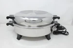 Carico Nutri-tech T-304 Surgical Stainless Steel 12" Electric Skillet Domed Lid. Fixed Price $98.00.