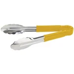 Winco 9" Stainless Steel Serving Tongs With Plastic Handle, Yellow. Fixed Price $17.73.
