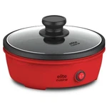 Elite Cuisine 8.5" Round Mini Skillet With Glass Lid. Fixed Price $38.49.