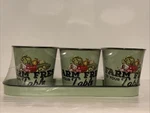 Farm Fresh Your Table Design 4" Planters Pots Set Of 3 Metal Smart Living. Fixed Price $12.99.
