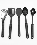 Set Of 5 Calphalon Kitchen Utensil Slotted Spoon Spatula Flat Whisk Flipper. Fixed Price $19.99.