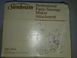 New In Box Sunbeam Pasta Sausage Maker Attachment 94811 For 14031 84071. Fixed Price $10.00.