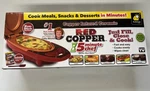 Copper Red 5 Minute Chef Electric Cooker Ceramic Nonstick Omelet Snack Maker. Fixed Price $37.77.
