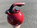Circulon Whistling Stove Top Kettle Enamel Steel 2 Qt. Fixed Price $39.99.