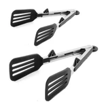 Kitchen Tongs 9 Inches And 12 Fish Spatula Stainless Steel Locking Wit.... Fixed Price $16.97.
