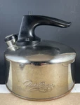 Vintage Revere Ware Stainless Steel Copper Bottom Tea Kettle Pot Guc 1121 6 Cup. Fixed Price $49.99.