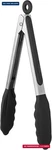 600 Heat Resistant Kitchen Tongs: U-taste 9 Inch Silicone Cooking With Fi. Fixed Price $17.86.
