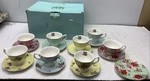 Btat Brew To Tea Floral Set Cups Of (8 And 9 Saucers). Fixed Price $69.99.