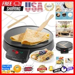 12" Griddle & Crepe Maker, Non-stick Electric Pan With Batter Spreader .... Fixed Price $66.39.