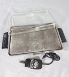 Vtg Table Top Automatic Electric Griddle Presto With Cord & Glass Lid SG-33. Fixed Price $79.99.