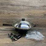 Vtg Farberware Model B2000 Stainless Steel Electric Wok Tested Working W/ Box. Fixed Price $61.99.