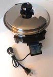 Lustre Craft 17209 Stainless Steel Liquid Core Electric Cooking Skillet Euc. Fixed Price $79.00.