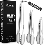 Eddeas For Cooking All Metal Heat Resistant 600 Degrees Kitchen Tongs,.... Fixed Price $34.02.