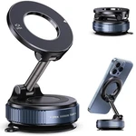 Vacuum Magnetic Phone Holder For Car Zinc Alloy Suction Mount, Adjustable. Fixed Price $7.99.