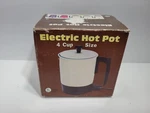 Electric Hot Pot Cup Size Cream Enameled Aluminum 400 Watt 120V World WNEP-4C. Fixed Price $22.99.
