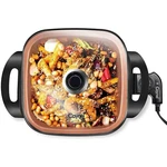 12'' Electric Skillet Glass Cover Home Kitchen Cooking Non Stick Fry. Fixed Price $37.70.