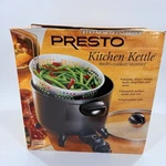 New 2001 Presto 6QT Kitchen Kettle Multi-cooker Steamer Non-stick #06000. Fixed Price $49.95.