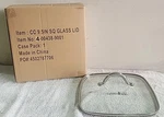 Copper Chef 9.5" Square Glass Lid With Handle & Vent Metal Rim. Fixed Price $18.00.