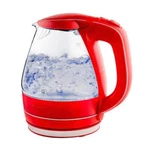 Ovente Electric Kettle 1.5L Glass Red Led Auto Shut-off Bpa-free 1100W Fast Boil. Fixed Price $23.65.
