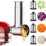 Stainless Steel Slicer Shredder Attachment For Kitchenaid Stand Mixer, Cheese.... Fixed Price $56.45.