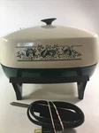 West Bend Electric Skillet Green White Aluminum 1200 Watt Used Very Little. Fixed Price $35.55.