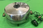 Vintage Revere Ware 8841 Perma-loc Teflon Stainless Copper 12" Electric Skillet. Fixed Price $45.00.