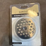 Lincoln #12 Stainless Steel Grinder Plate - 7MM ( New ). Fixed Price $9.99.