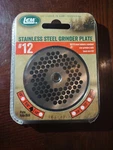 Lem Stainless Steel Grinder Plate #12 3/16". Fixed Price $49.88.