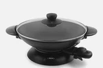 Aroma Housewares AEW-306 Electric Wok With Tempered Glass Lid Easy Black. Fixed Price $40.00.