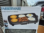 Farberware 16-INCH Electric Nonstick Griddle Adjustable Temperature Drip Tray. Fixed Price $24.99.