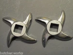 *two #12 Knife Blade Cutter For Cabelas Lem Mtn Gander Meat Grinder. Fixed Price $25.75.