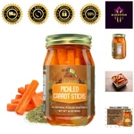 Versatile Gourmet Spicy Pickled Carrot Sticks - 16OZ Jar For Healthier Meals. Fixed Price $42.99.