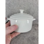 Creative Op White Small Round Covered Pot Dish With Lid. Fixed Price $22.98.