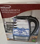 Brentwood KT-1900BK Glass Electric Kettle 1.7L Cordless Auto Shut Off. Fixed Price $16.79.