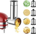Kitchenaid Stainless Steel Slicer Shredder Attachment For Easy Meal Prep. Fixed Price $92.99.