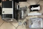 Homdox Silver Stainless Steel 2000W Electric Meat Grinder With 3 Grinding Plates. Fixed Price $30.00.