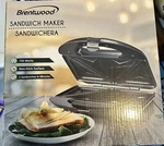 Brentwood TS-240B Non-stick Compact Dual Sandwich Maker 750W Black & Silver New. Fixed Price $25.70.