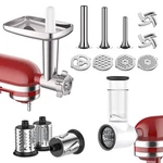 Meat Grinder & Slicer Shredder Attachments, Whiter. Fixed Price $120.66.