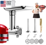 Metal Food Attachments For Kitchenaid Stand Mixers, Meat Grinder, Sausa. Fixed Price $51.78.