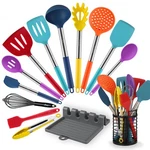 Hotec 446 F Heat Resistant Silicone Kitchen Utensils, 13.2, Multicolor. Fixed Price $41.36.