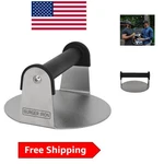 6-INCH Round Flat Bottom Press Effortless Grilling Gourmet Burgers. Fixed Price $37.99.