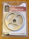 #12 Stainless Steel Meat Grinder Sausage Stuffing Disc Plate New Package. Fixed Price $9.99.