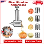 Stainless Steel Slicer Shredder Attachment For Kitchenaid Mixer, Cheese Grater. Fixed Price $51.13.