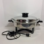 Vtg Townecraft Oil Core Miss Electra Table Chef Electric Skillet 17450 Tested. Fixed Price $45.00.