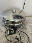 Vtg Farberware 12" Electric Stainless Steel Skillet 344A With Power Cord *tested. Fixed Price $49.00.
