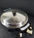 Vintage Webalco By West Bend Electric Skillet Liquid Core Stainless Usa #7175. Fixed Price $59.95.